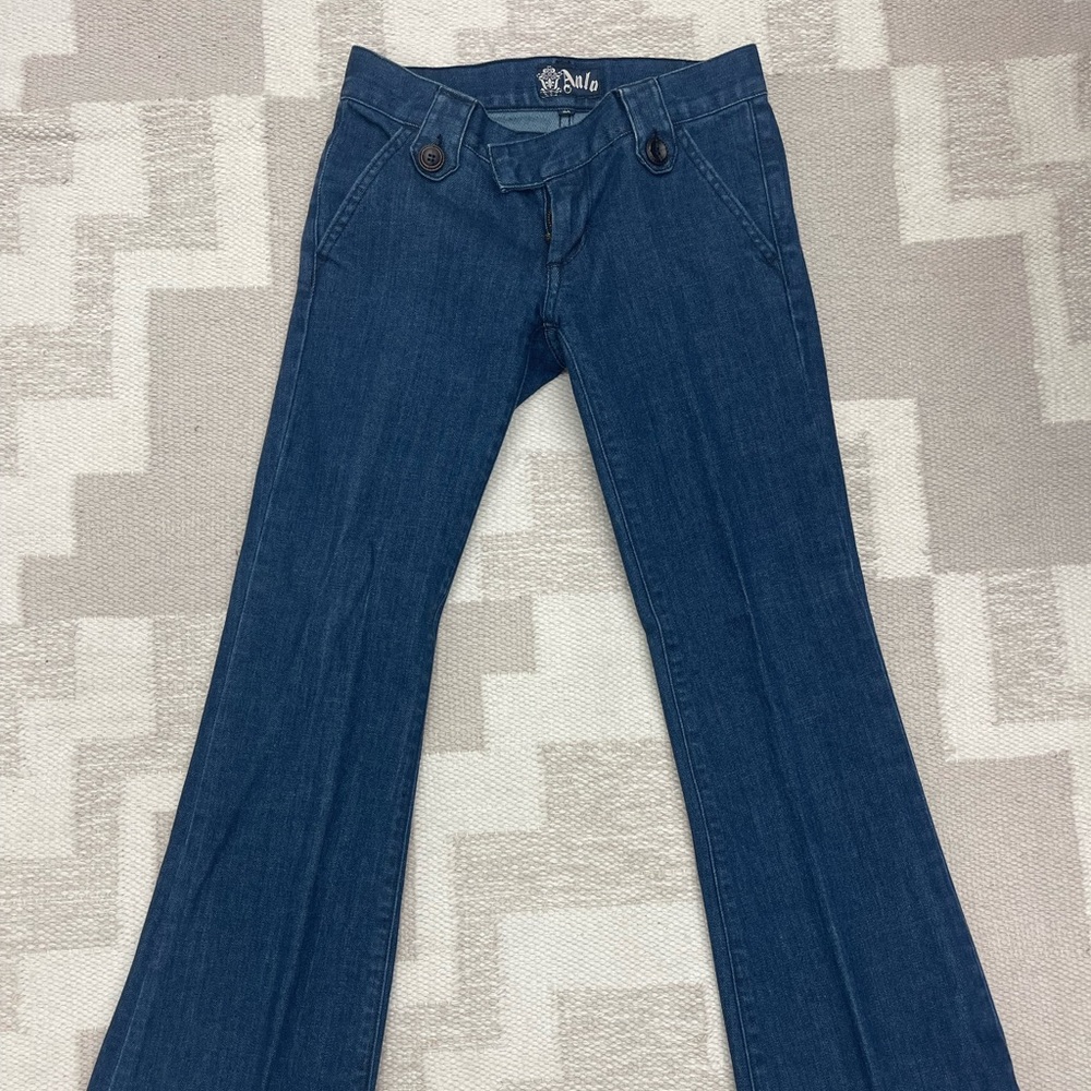 Anlo Blue Flare Wide Leg Jeans